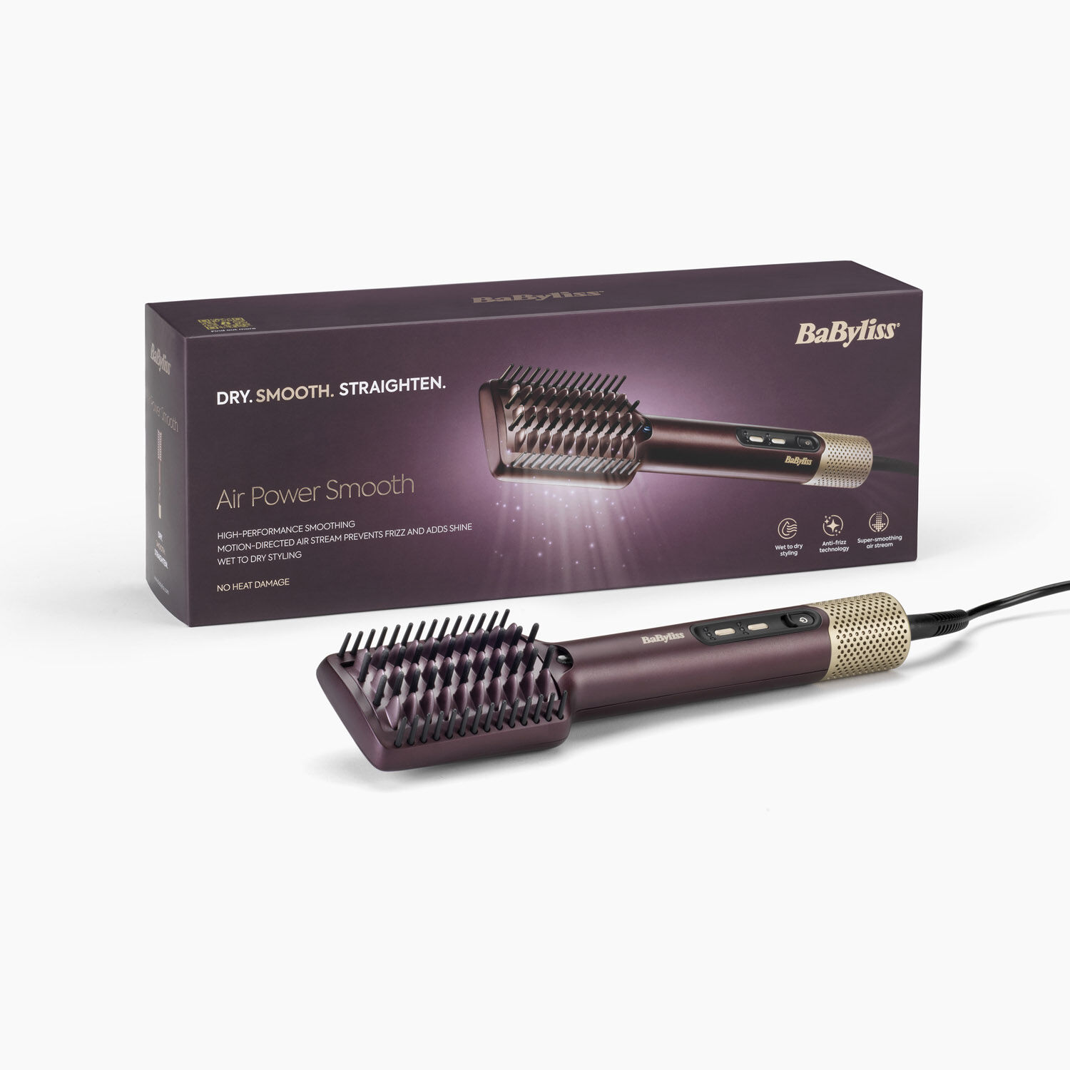 BaByliss Air Power Smooth Nat en Droog Glad en Stijlen